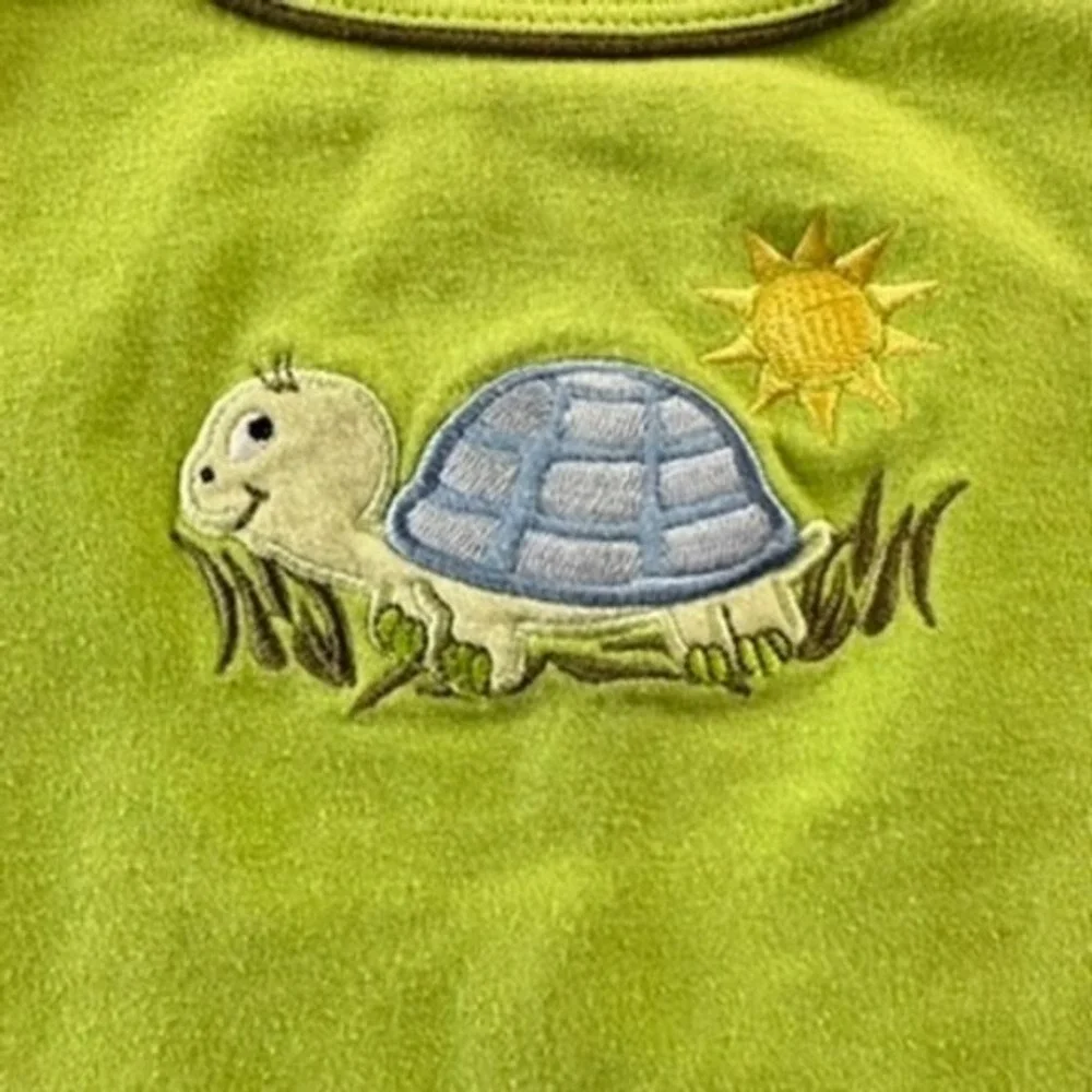 Vintage Adorable Weeplay Baby Bodysuit Lot 4pc Turtle Cow Bear Animal Print 0-9M